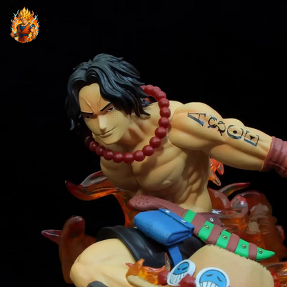 One Piece Portgas D Ace Figurine LED