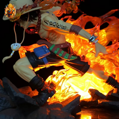 One Piece Portgas D Ace Figurine LED