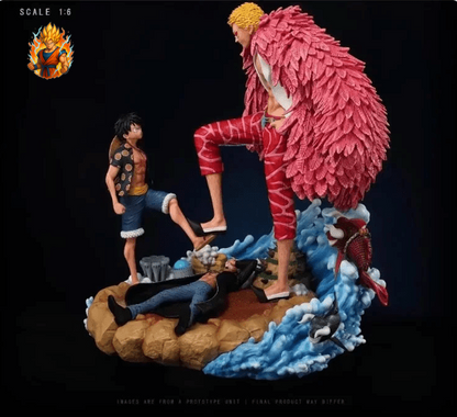 Figurine One Piece Doflamingo contre Luffy