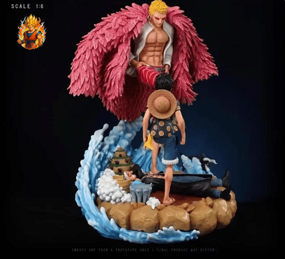 Figurine One Piece Doflamingo contre Luffy