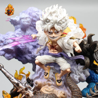 Figurine One Piece Luffy vs Kaido Dragon