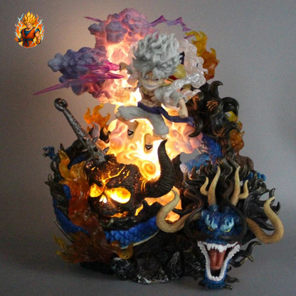 Figurine One Piece Luffy vs Kaido Dragon