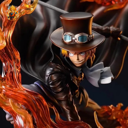 rait Figurine de Sabo enflammé de One Piece