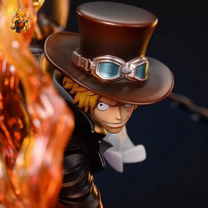 rait Figurine de Sabo enflammé de One Piece