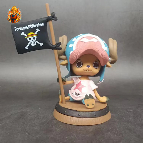Figurine Tony Chopper avec drapeau - One Piece-Ma boutique