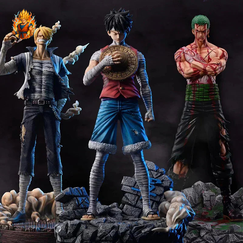 Figurines One Piece Zoro, Luffy, Sanji.-Ma boutique
