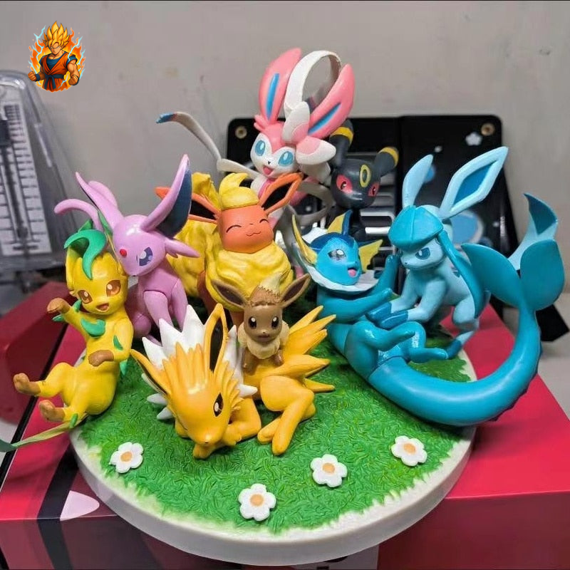 Diorama Evoli Toutes les figurines d'évolution Set-Ma boutique