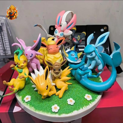 Diorama Evoli Toutes les figurines d'évolution Set-Ma boutique