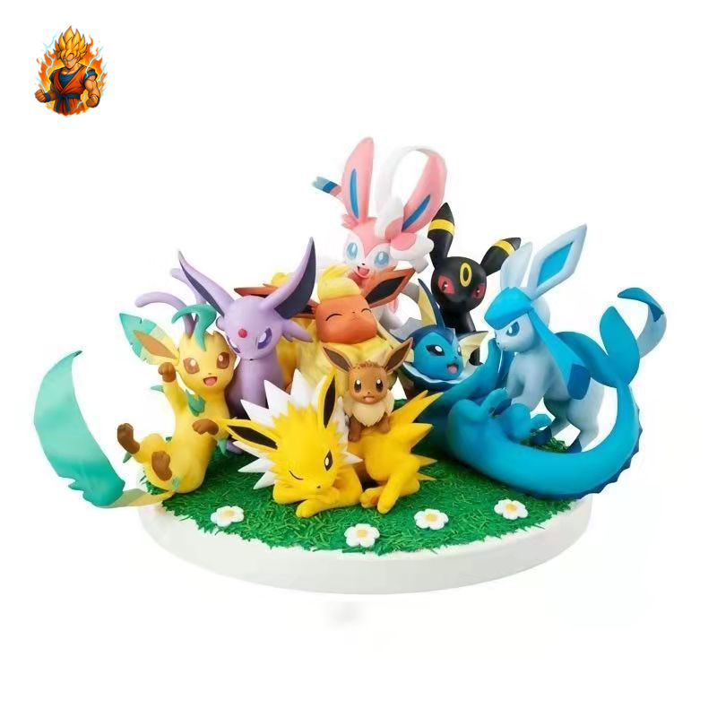 Diorama Evoli Toutes les Figurines d'évolution Set