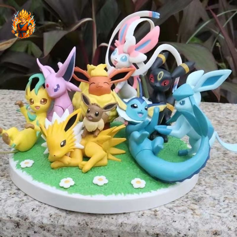 Diorama Evoli Toutes les Figurines d'évolution Set