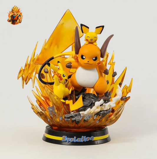 Figurine Pokémon - Évolution de Raichu.-Ma boutique