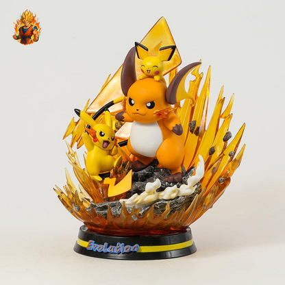 Figurine Pokémon - Évolution de Raichu