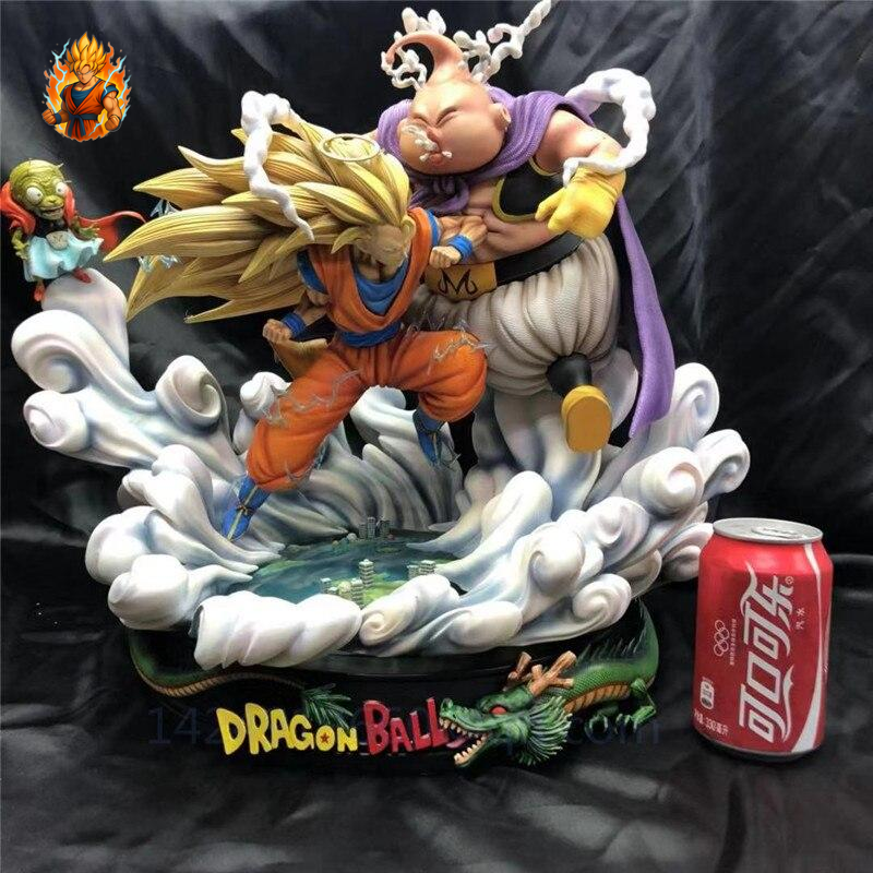 Figurine de collection Goku SSJ3 vs Majin Buu.-Ma boutique