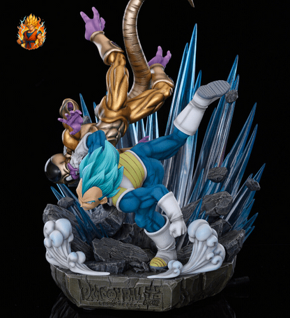 Cette Figurine de collection Vegeta VS Golden Frieza