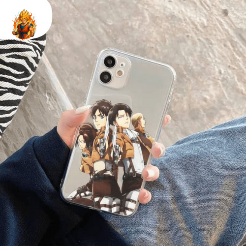 Étui iPhone Eren, Hansi, Erwin et Levi - Attaque sur Titan™-Ma boutique