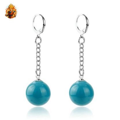 Boucles d'oreilles Potalas bleues - Dragon Ball Z