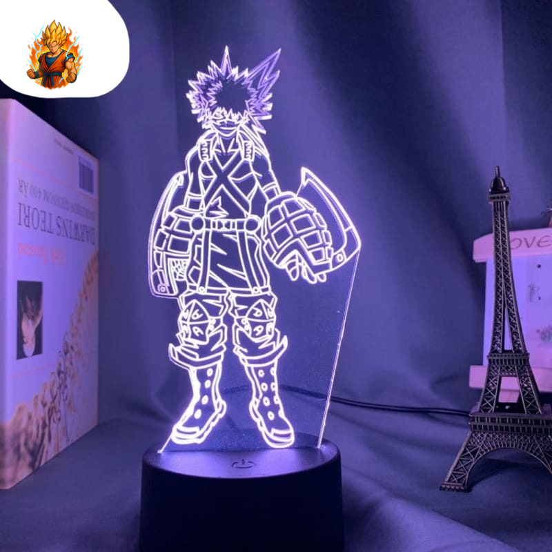 Lampe LED de Bakugo en tenue de héros - My Hero Academia