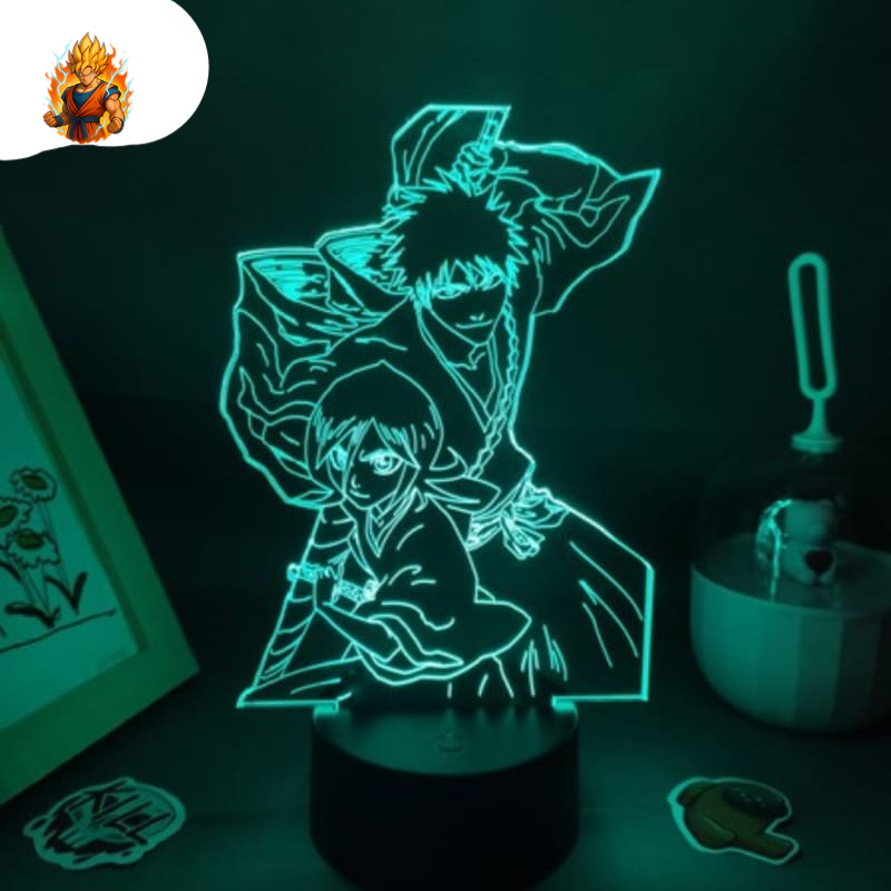 Lampe LED Ichigo avec Rukia - Bleach™-Ma boutique