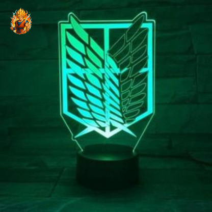 Lampe de badge LED Corps d'Enquête - Attack on Titan