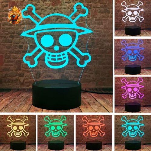 Lampe LED avec le logo One Piece - One Piece™.-Ma boutique