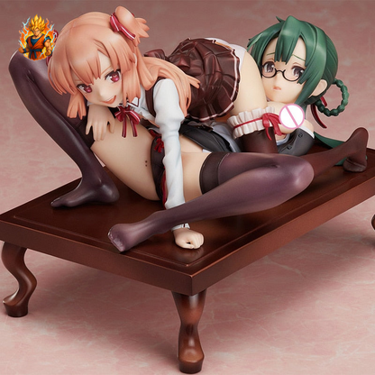 Hentai Munetoku Ichimanda et Tokuno Senzaki Figurine 13cm